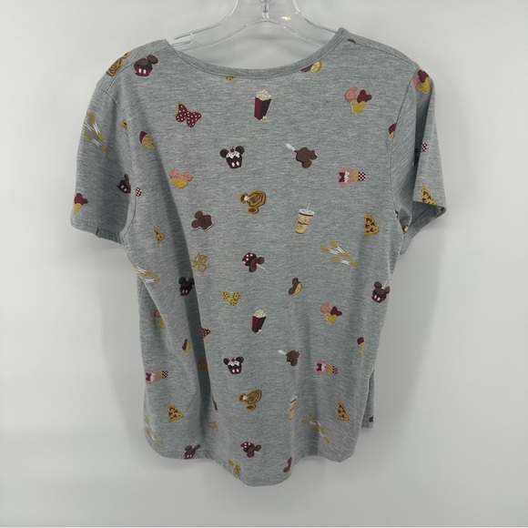 Disney Parks exclusive t-shirt allover print Disney inspired snacks food icon - Picture 5 of 5